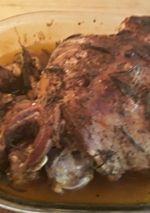 A picture of Roasted Leg of Lamb.