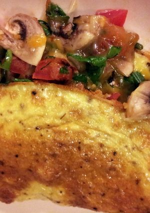 A picture of Vegetarian Omlette.