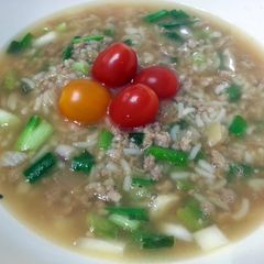 A picture of Fried Rice In Soup.