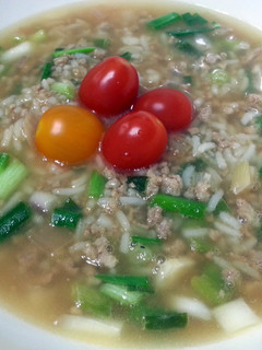 A picture of Fried Rice In Soup.
