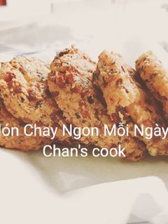 Hình của món Chả đậu hũ chiên chay.