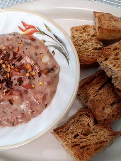 Foto resep Keto Cream Soup & Crouton 🥐