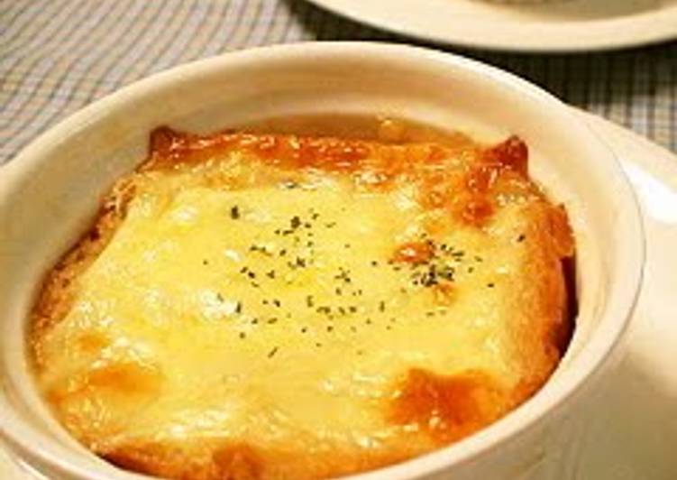 Recipe of Perfect Onion Gratin Soup For Christmas