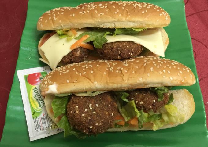 Recipe of Favorite Dill Leaves Falafel Sandwich