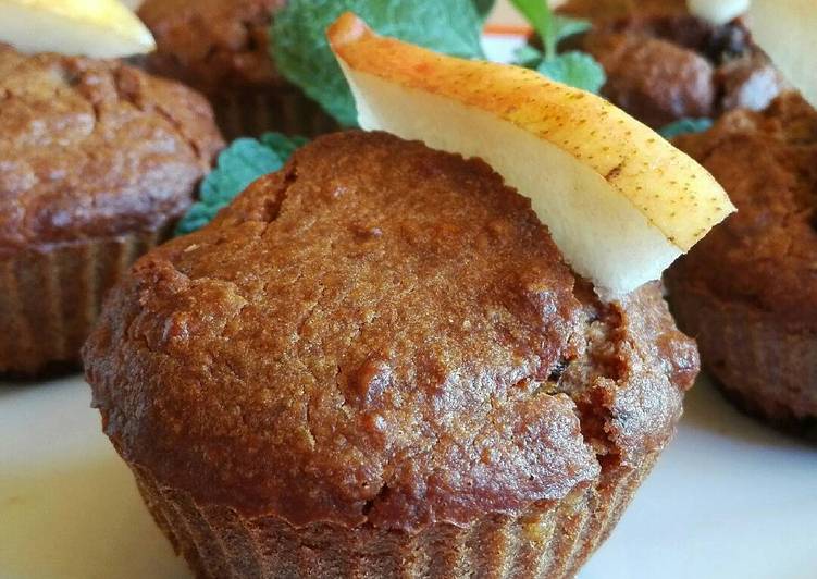 Körtés-müzlis muffin🍐