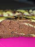 Budín marmolado de bananas sin harina de trigo