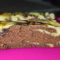 A picture of Budín marmolado de bananas sin harina de trigo.