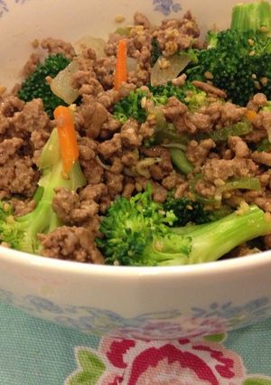 A picture of Broccoli & Ground Beef Stir-fry.