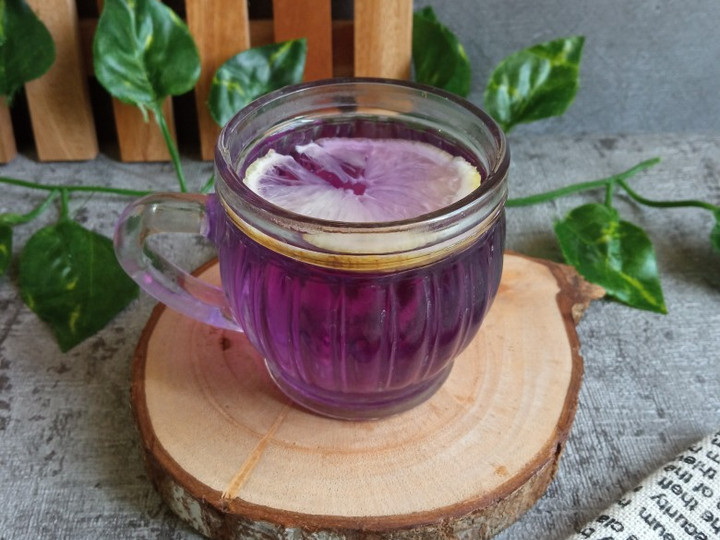 Cara Membuat Honey Lemon Butterfly Pea Tea Bunda Pasti Bisa