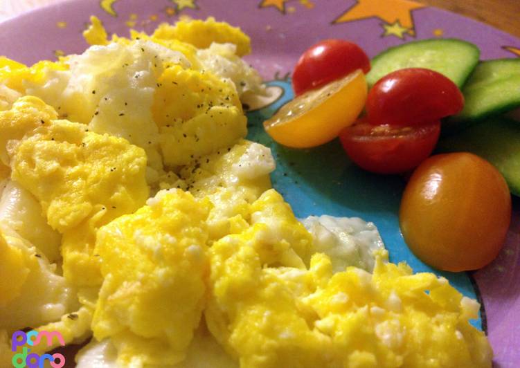 Recipe of Super Quick Homemade Kid&#39;s scrambled eggs