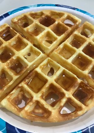 A picture of Keto waffles.