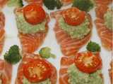 salmon avocado sushi