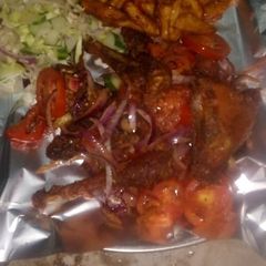 A picture of Chicken pepper with cabbage.