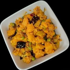 Pumpkin peas palya A picture of Pumpkin peas palya.