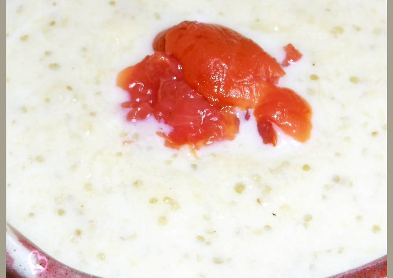 Chilled Soy Milk Potage Soup with Eggplants