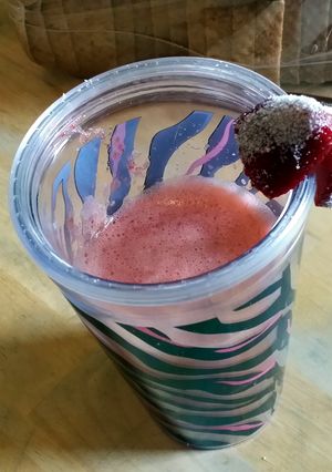 A picture of beat the bloat slushie.