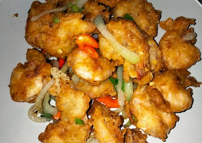 Udang crispy gurih pedas