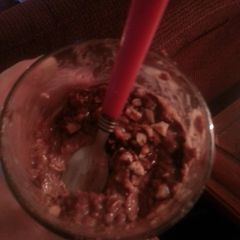 A picture of Cookie batter oatmeal.