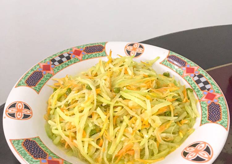 Resep Tumis labu siam wortel Anti Gagal