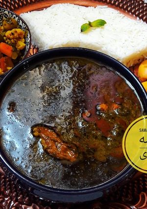 عکسی از دستور قرمه سبزی