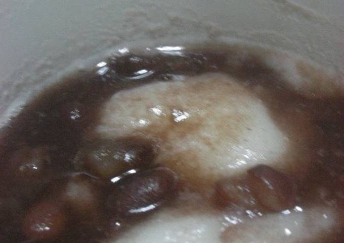 Easy Zenzai Red Bean and Mochi Soup in a Microwave