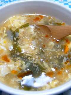 A picture of Taiwanese Hot and Sour Soup Made with the Cooking Liquid.