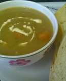 Chicken & vegetable soup.