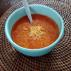 A picture of Roasted red peppers soup.