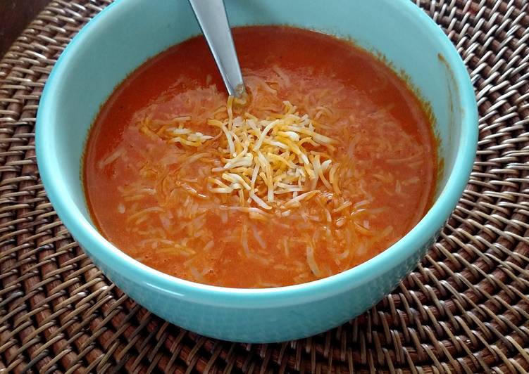 Steps to Prepare Homemade Roasted red peppers soup