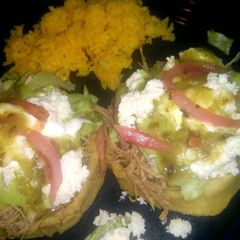 A picture of Mexican Sopes.