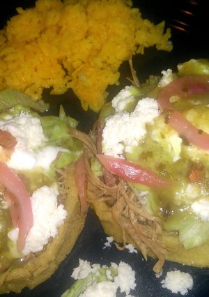 A picture of Mexican Sopes.