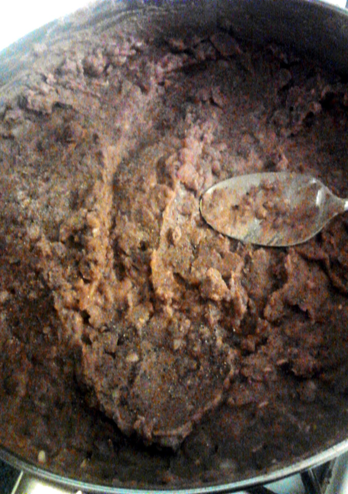 A picture of Refried Beans ... My Version.