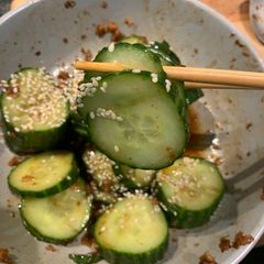 Cucumber salad A picture of Cucumber salad.