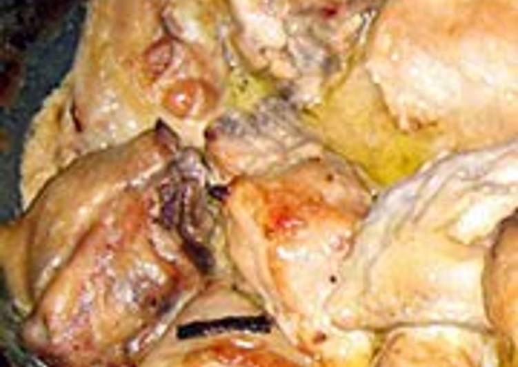 Recipe of Ultimate chicken with onion soup and wiping cream