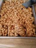 No bake peanut butter cereal bars