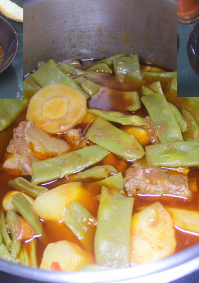 Una foto de Costillas estofadas con judías verdes