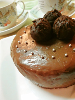 A picture of Black Tea Chocolate Truffles For Valentine's Day.