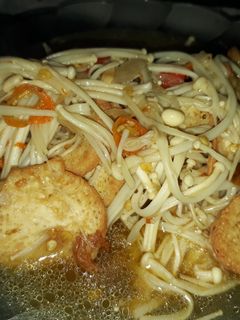 Foto resep Tumis Tofu Enoki Pedas