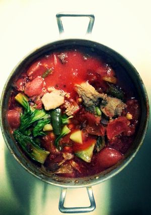 A picture of Nuevo Latino Fusion: Southeast Asian Mexican Pork Rib Puchero.