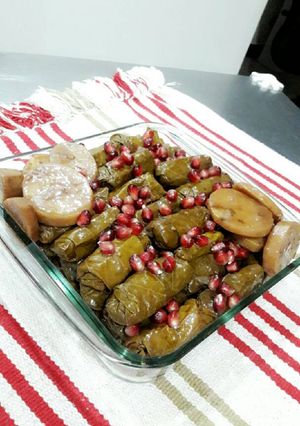 صورة لوصفة ورق عنب بالخضار (يالنجي)