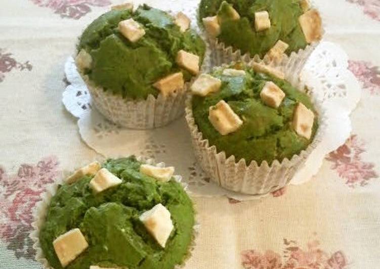 Easiest Way to Make Award-winning Matcha Muffins with White Chocolate