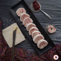 A picture of Pinwheel Sandwich - Butter & Jam.