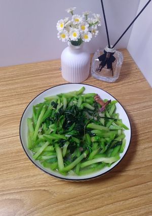 Foto resep Tumis Baby Labu Siam Daun Bayam