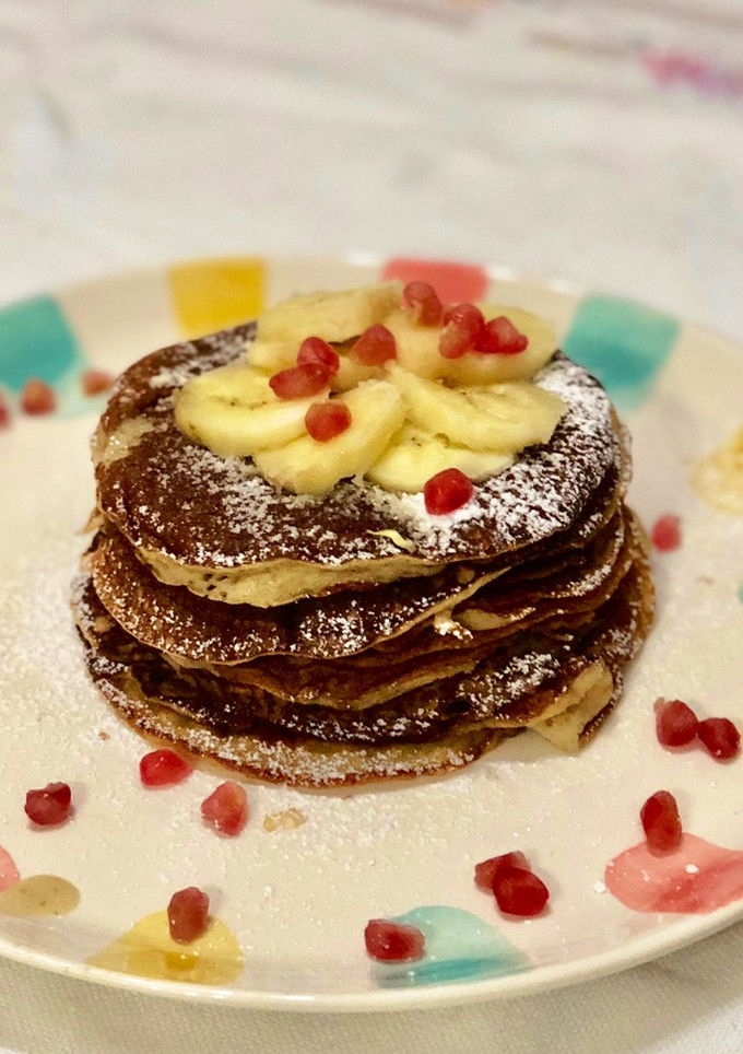 Una foto de Tortitas de plátano