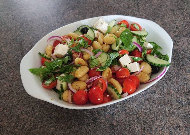 Simple Way to Make Homemade Greek-Style Gnocchi Salad