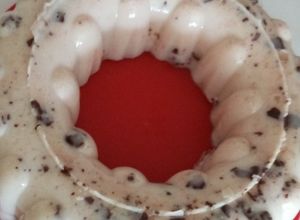Una foto de Gelatina de leche con gansito
