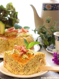 Una foto de Keto-Pastel de Calabacín y Bacon