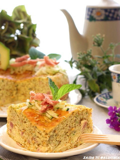 Una foto de Keto-Pastel de Calabacín y Bacon