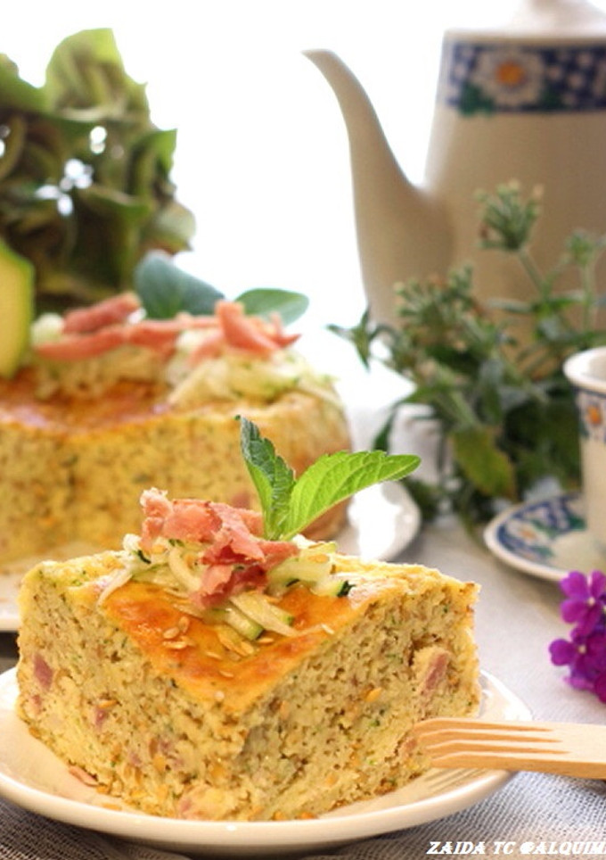 Una foto de Keto-Pastel de Calabacín y Bacon