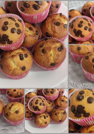 صورة لوصفة كب كيك الفانيليا 🧁🍪مع الشكولا